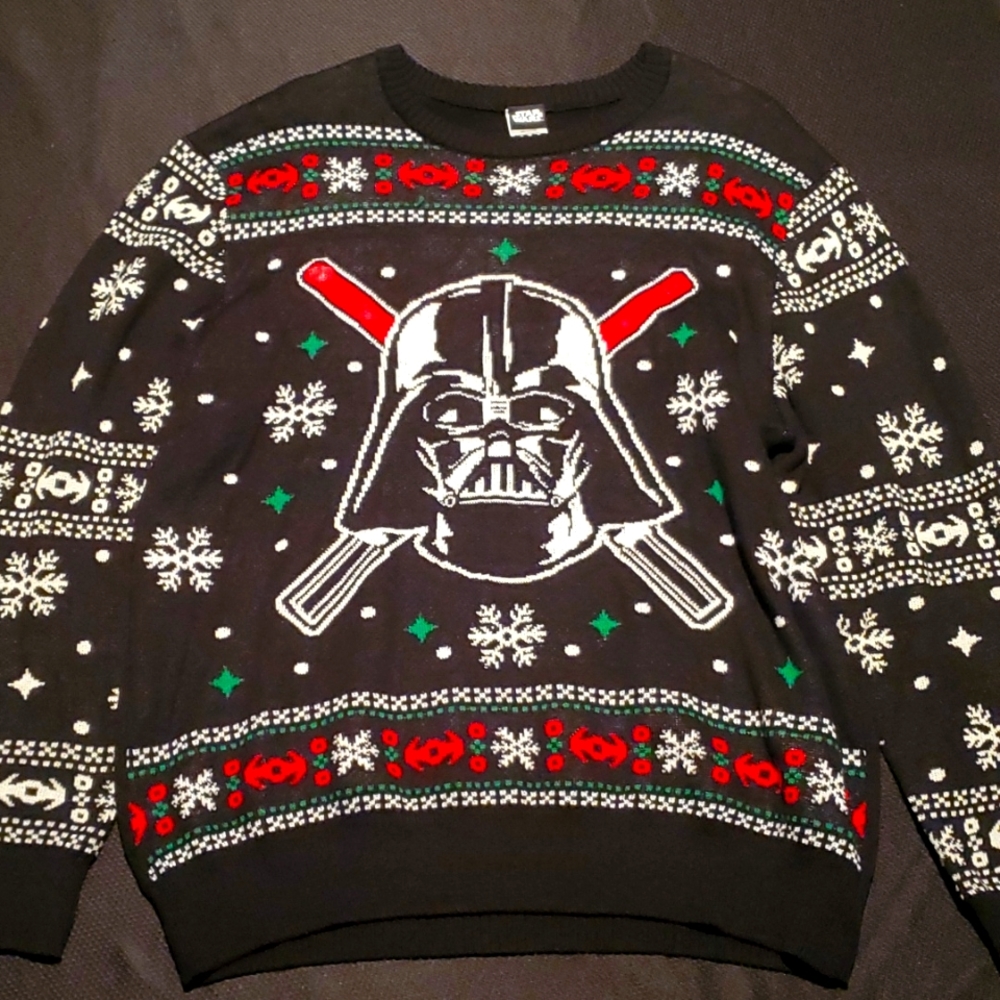 Men's Darth Vader Ugly Sweater | 2XL